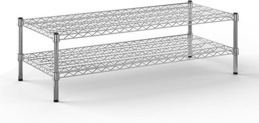 21" Deep x 48" Wide x 14" Height Wire Shelving Kit | 2-Tier | NSF Commercial Storage Rack Unit