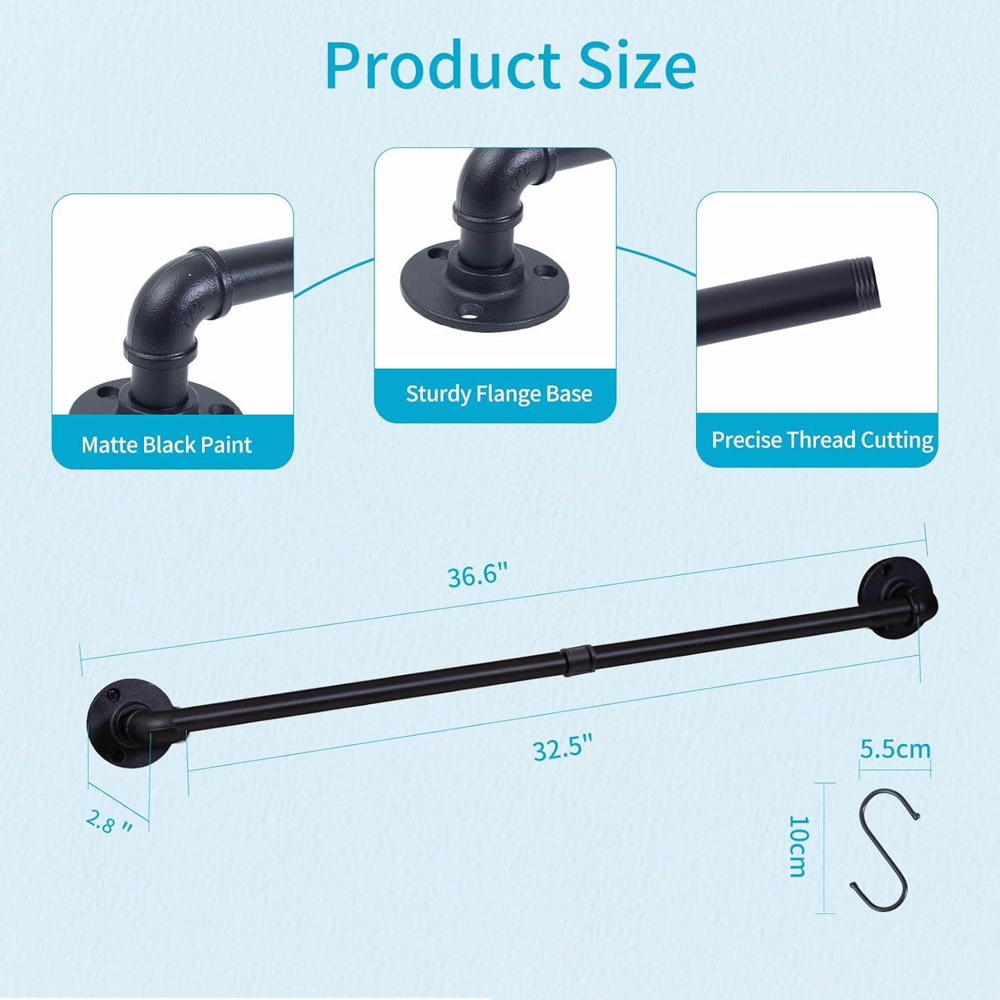 Pan Pot Lid Utensil Hanger Rack For Kitchen Organizer Wall Mounted Industrial Pipe Hanging Kitchen Storage Rack Pots Lids Pans Utensils Mugs Wall Holder With 10 Hooks