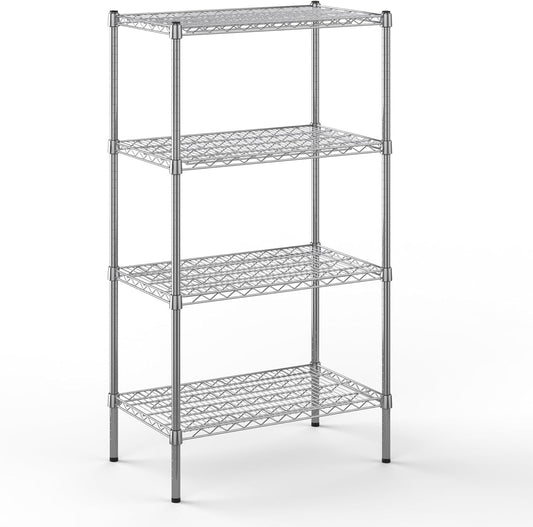 18" Deep x 30" Wide x 54" Height Wire Shelving Kit | 4-Tier | NSF Commercial Storage Rack Unit
