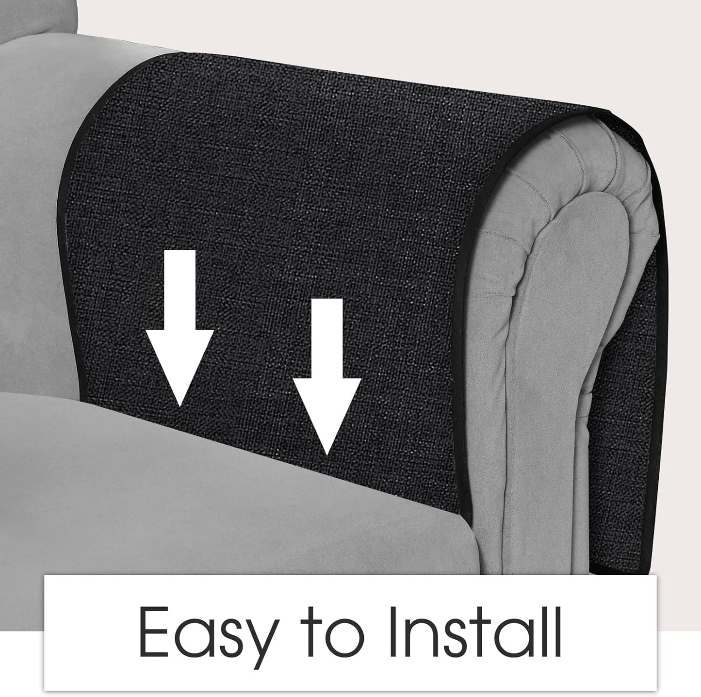 Joywell Remote Caddy Couch Remote Control Holder for Recliner Sofa Armrest Organizer Non Slip Arm Chair Caddie with 6 Pocket Storage for Magazine, Tablet, Phone, iPad, Black