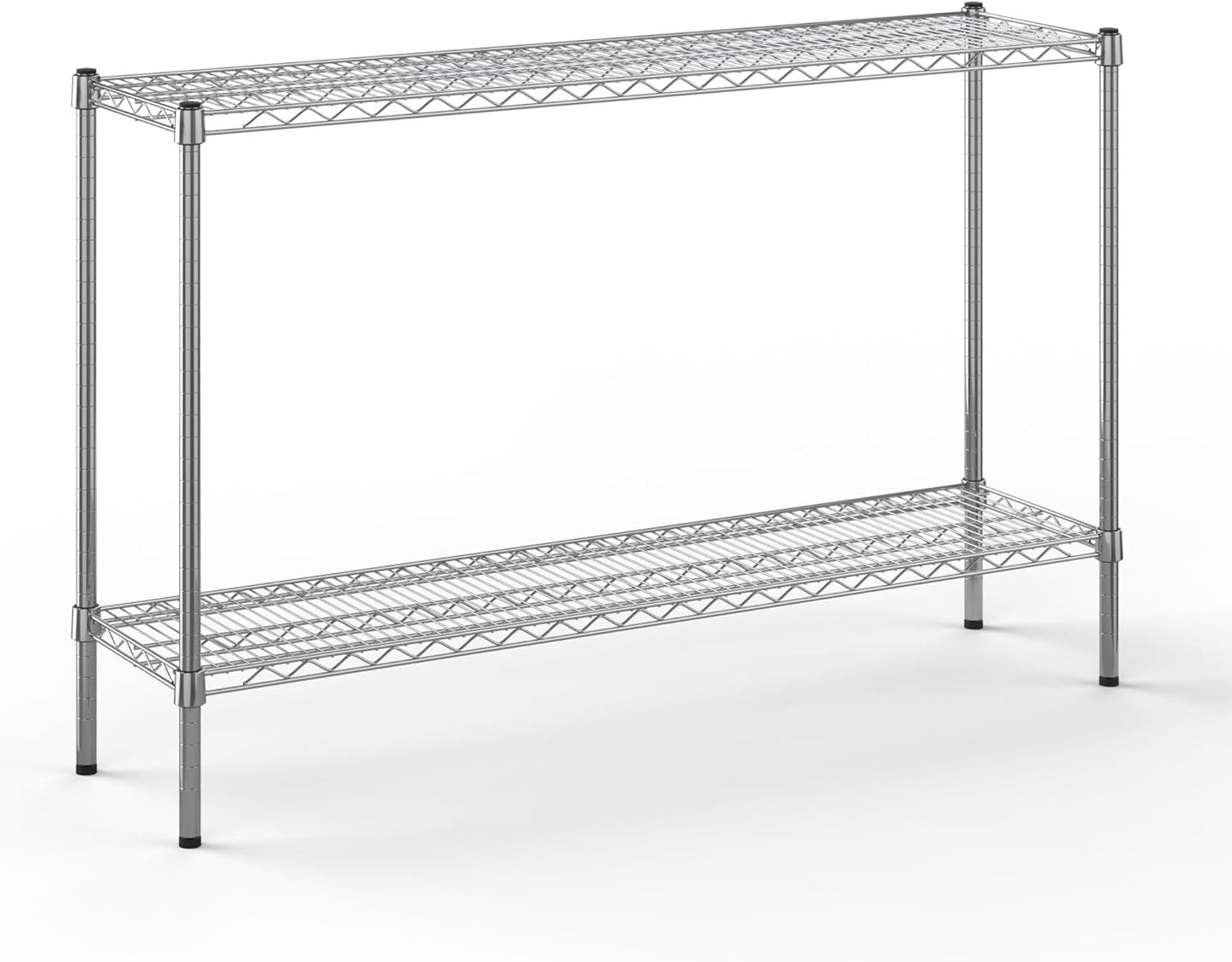 14" Deep x 54" Wide x 34" Height Wire Shelving Kit | 2-Tier | NSF Commercial Storage Rack Unit