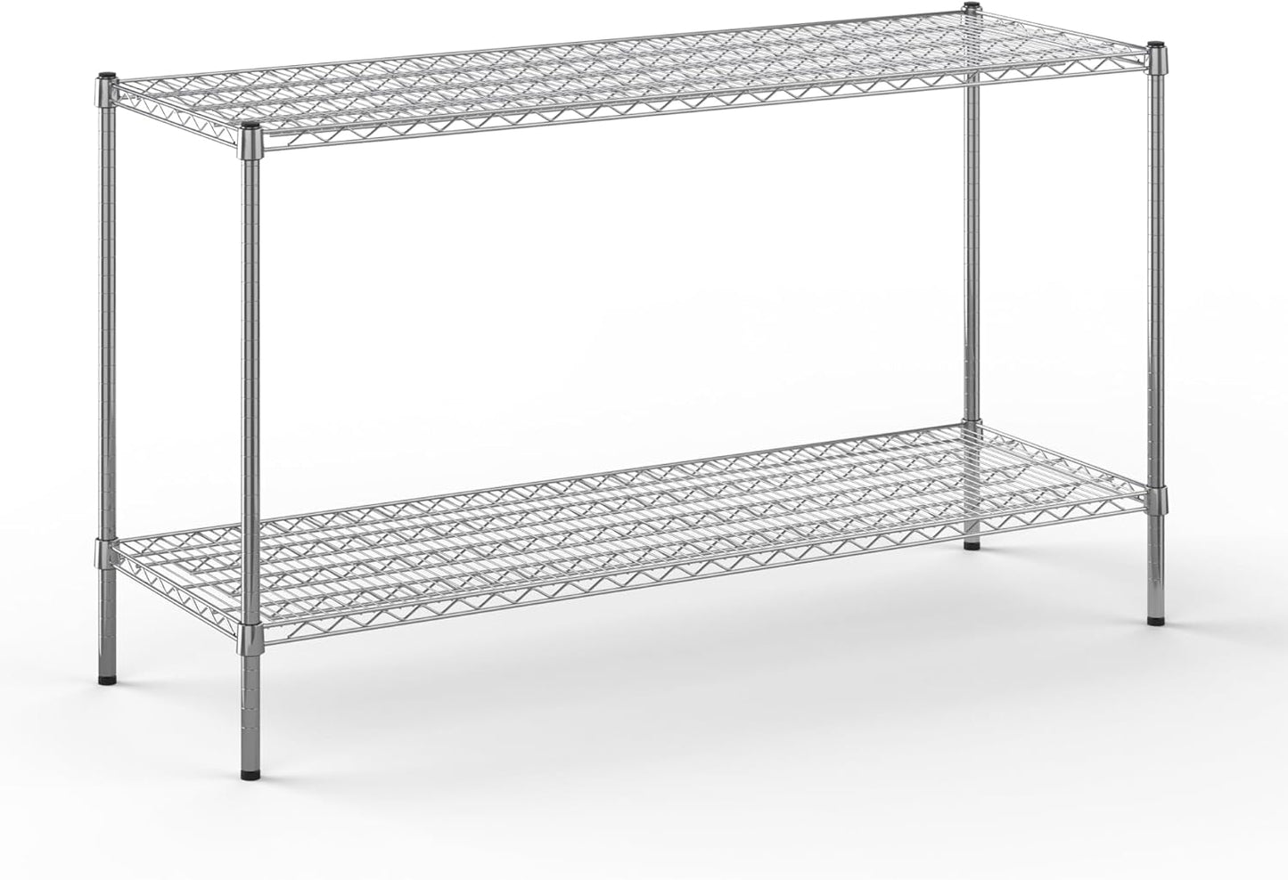 21" Deep x 60" Wide x 34" Height Wire Shelving Kit | 2-Tier | NSF Commercial Storage Rack Unit