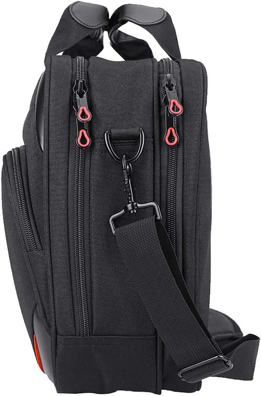 KROSER Laptop Bag 15.6 Inch Briefcase Messenger Bag Water Repellent Computer Case Shoulder Bag Durable Tablet Sleeve with RFID Pockets for Business/College/Women/Men - Black/Red