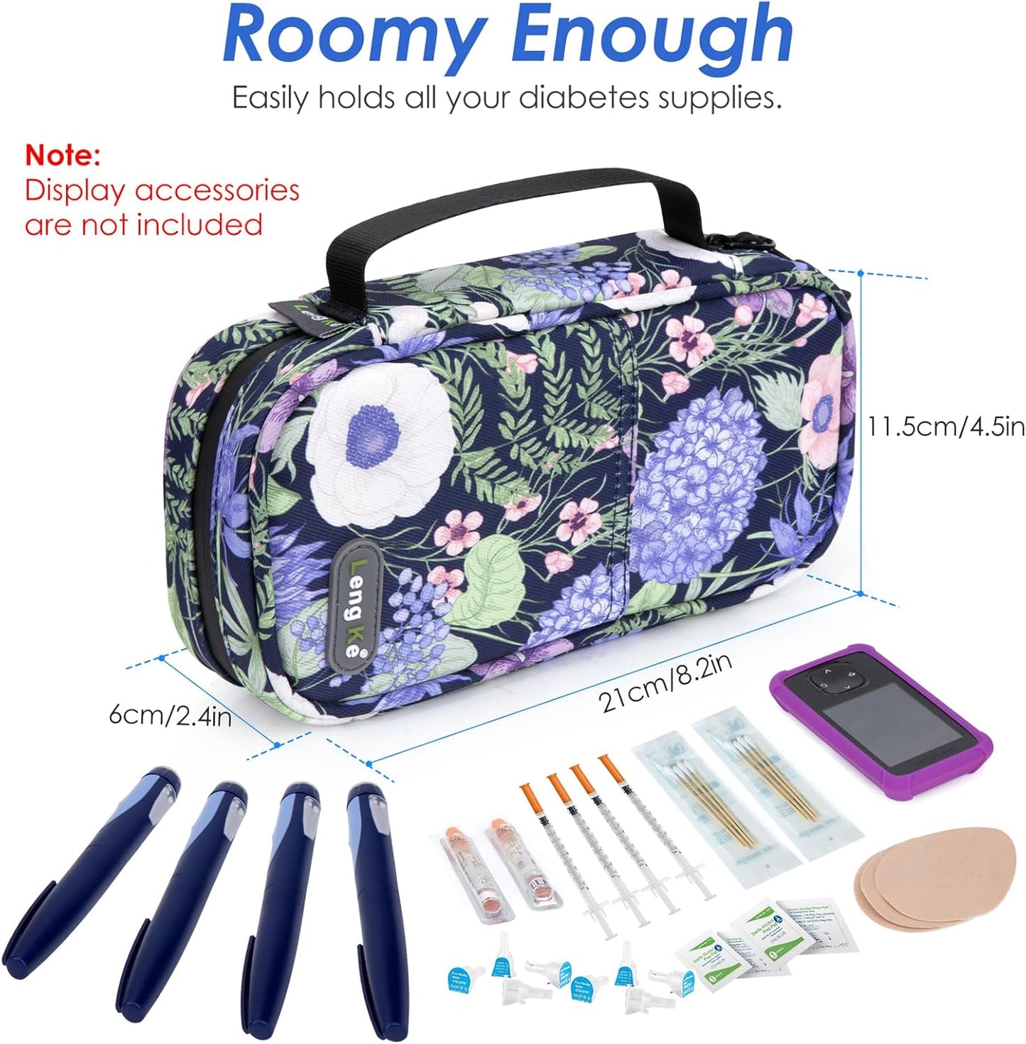 YOUSHARES Insulin Cooler Travel Case - Travel Medicine Cooler Bag for Insulin and Diabetes Supplies Travel, Insulin Case with 2 TSA Approved Gel Ice Pack