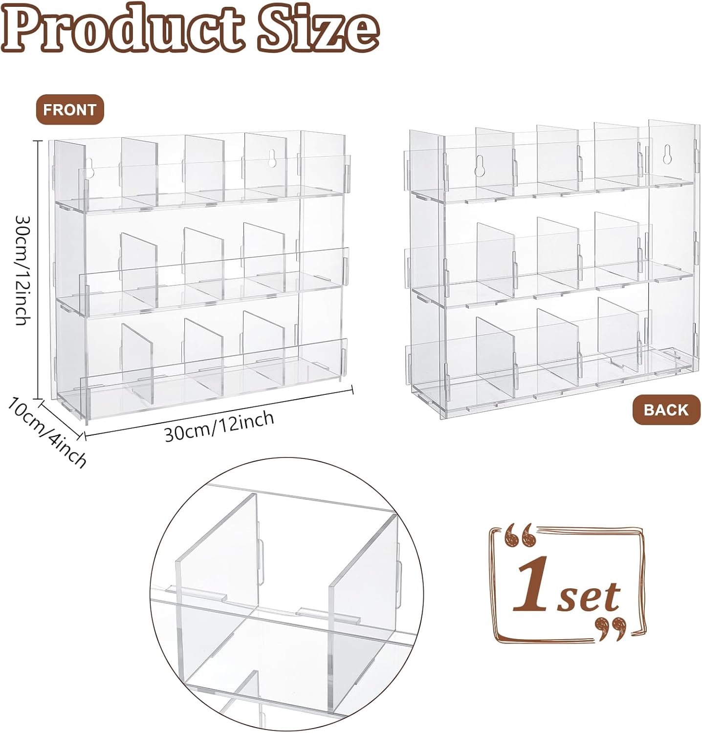 Acrylic Tea Bag Organizer 3 Tier Clear Tea Bag Holder & Storage Rack Display Stand Rack for Counter Cabinet Countertop Kitchen Office Holds 200+ Tea Packets