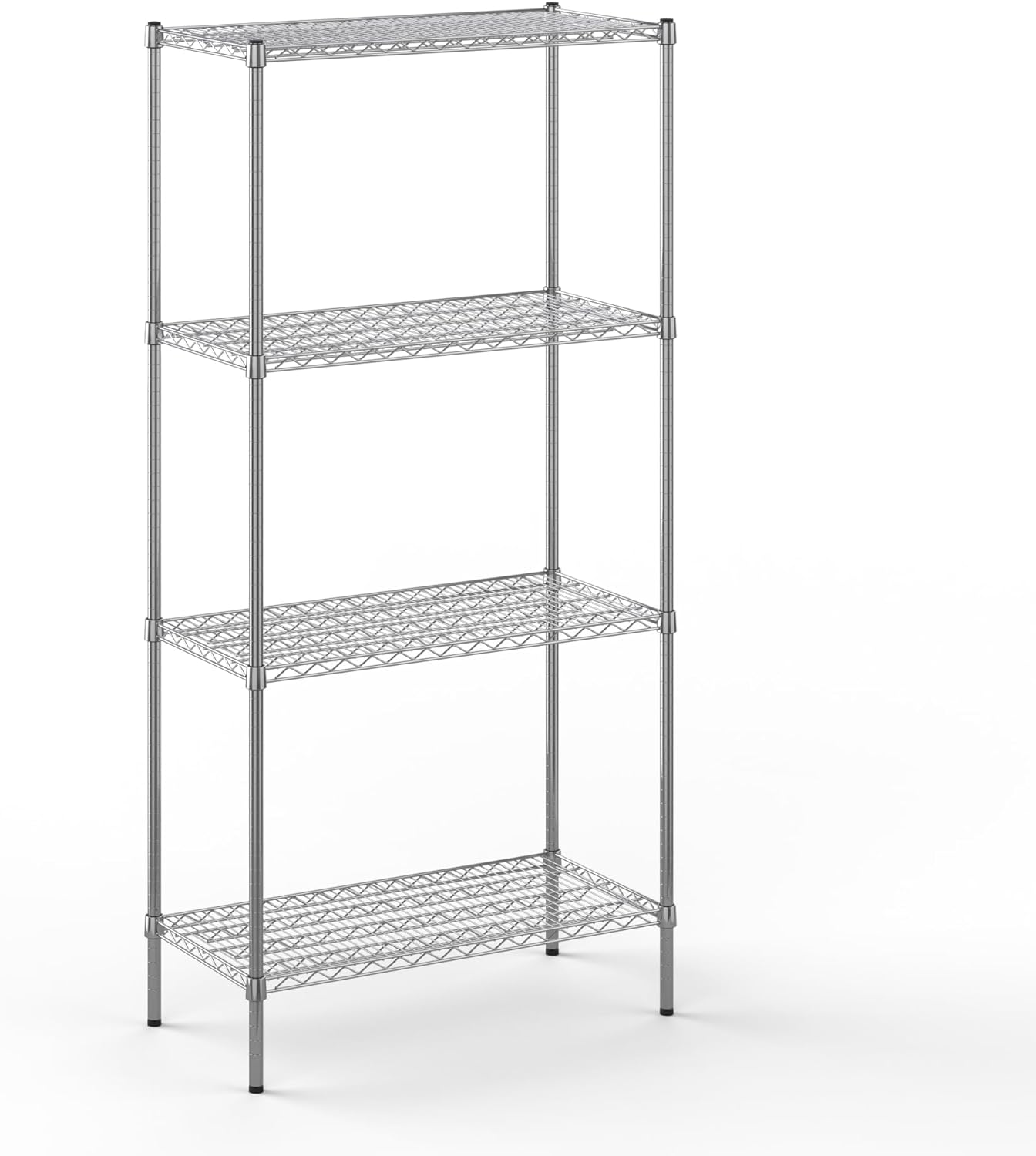 18" Deep x 36" Wide x 74" Height Wire Shelving Kit | 4-Tier | NSF Commercial Storage Rack Unit