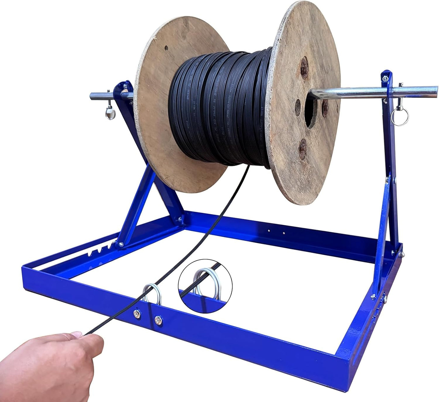 Cable Rack Holder Wire Dispenser Single Axle Cable Drum Holder Wiring Dispenser A