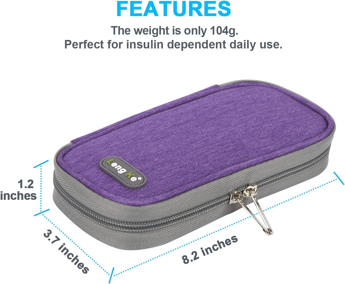 YOUSHARES Insulin Cooler Travel Case - TSA Approved for Ozempic, Mounjaro Injection Pen, Diabetic Medication Cooling Bag for Zepbound, Refrigerated Diabetes Storage Kit with 2 Ice Pack