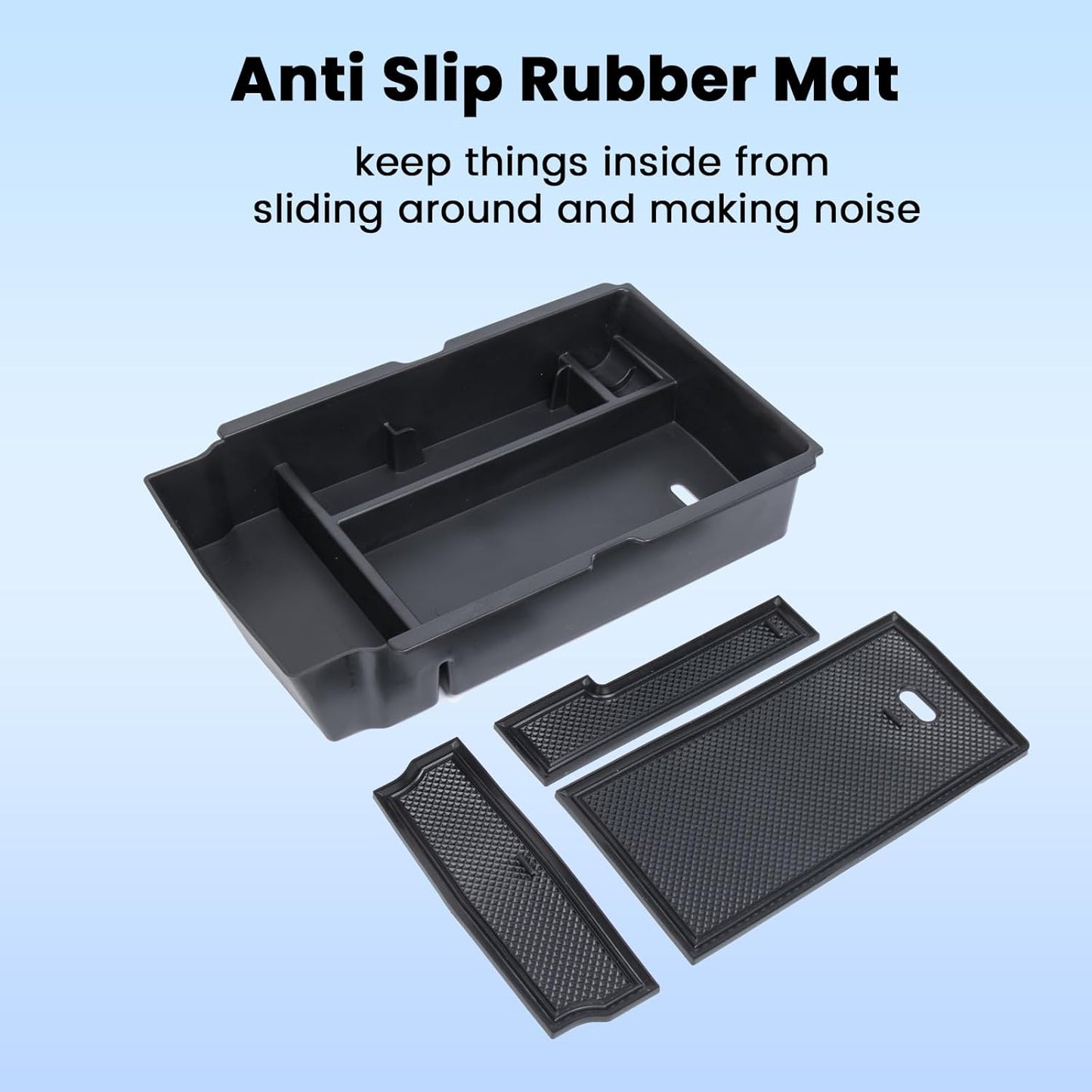 Center Console Organizer Compatible with 2026 2025 2024 2023 Honda CR-V Armrest Storage Box Coin and Glass Holder ABS Plastic Insert Secondary Storage Interior Accessories