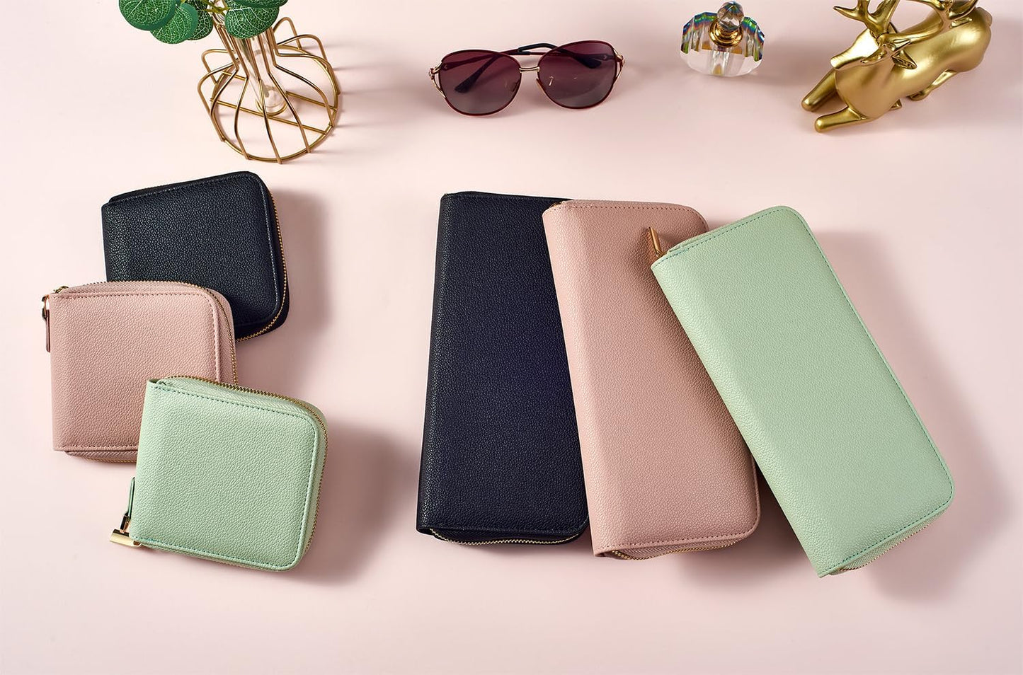 Travel Jewelry Organizer Case - for Tangle-Free Necklaces, Earrings, Rings, Bracelets Storage, Travel Essentials, Fashion Portable Jewelry Travel bags for Women - Medium Macaron Pink