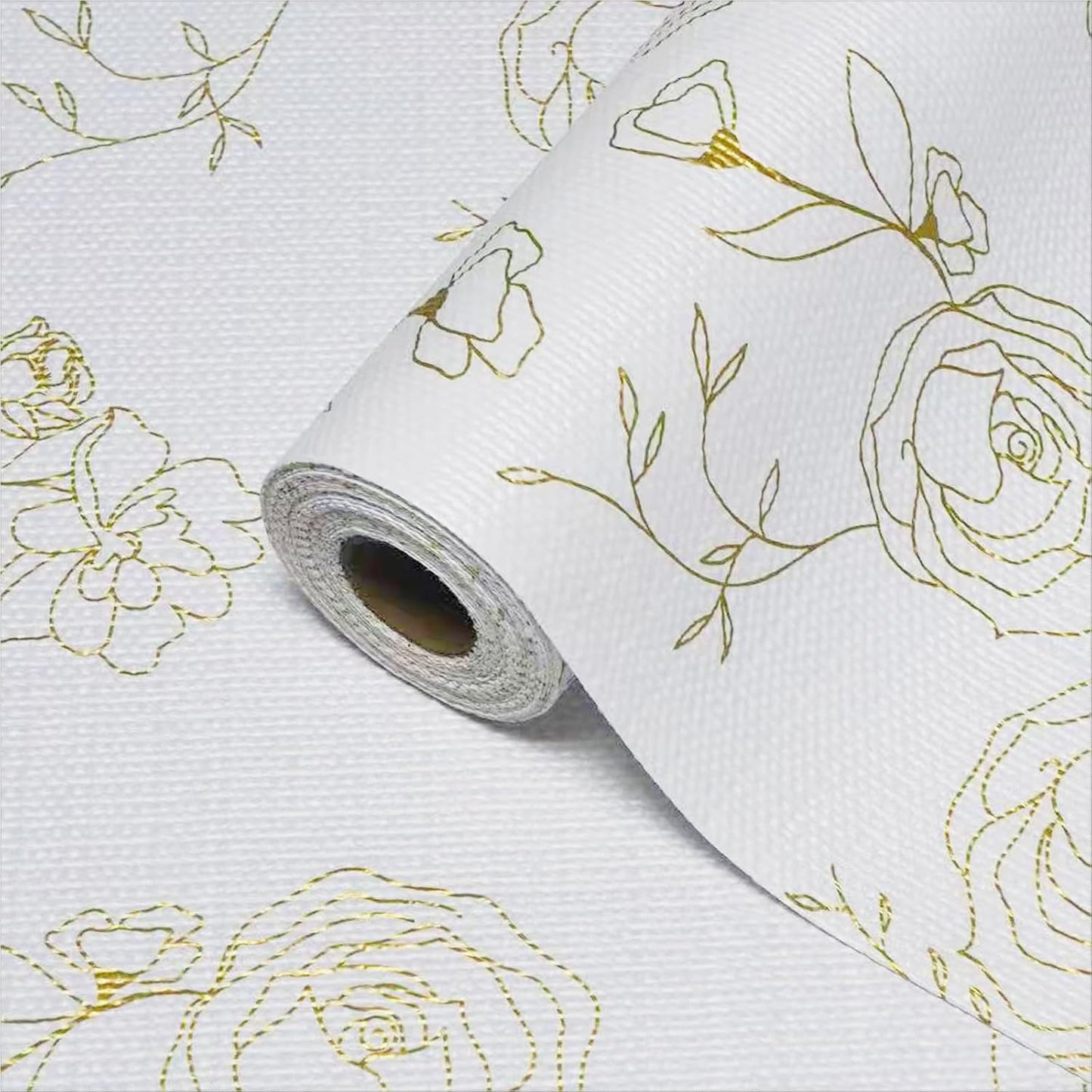 Moriah Shelf Liner for Kitchen Cabinet Non-Adhesive, Thickened Drawer Liner No Slip for Dresser Waterproof Cabinet Paper Liner for Bathroom Shelves Protects Surfaces(Rose,17.5'' x 10')