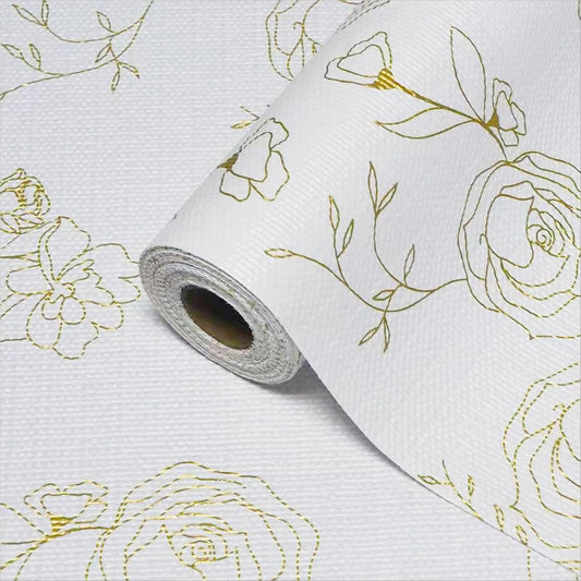 Moriah Shelf Liner for Kitchen Cabinet Non-Adhesive, Thickened Drawer Liner No Slip for Dresser Waterproof Cabinet Paper Liner for Bathroom Shelves Protects Surfaces(Rose,17.5'' x 10')