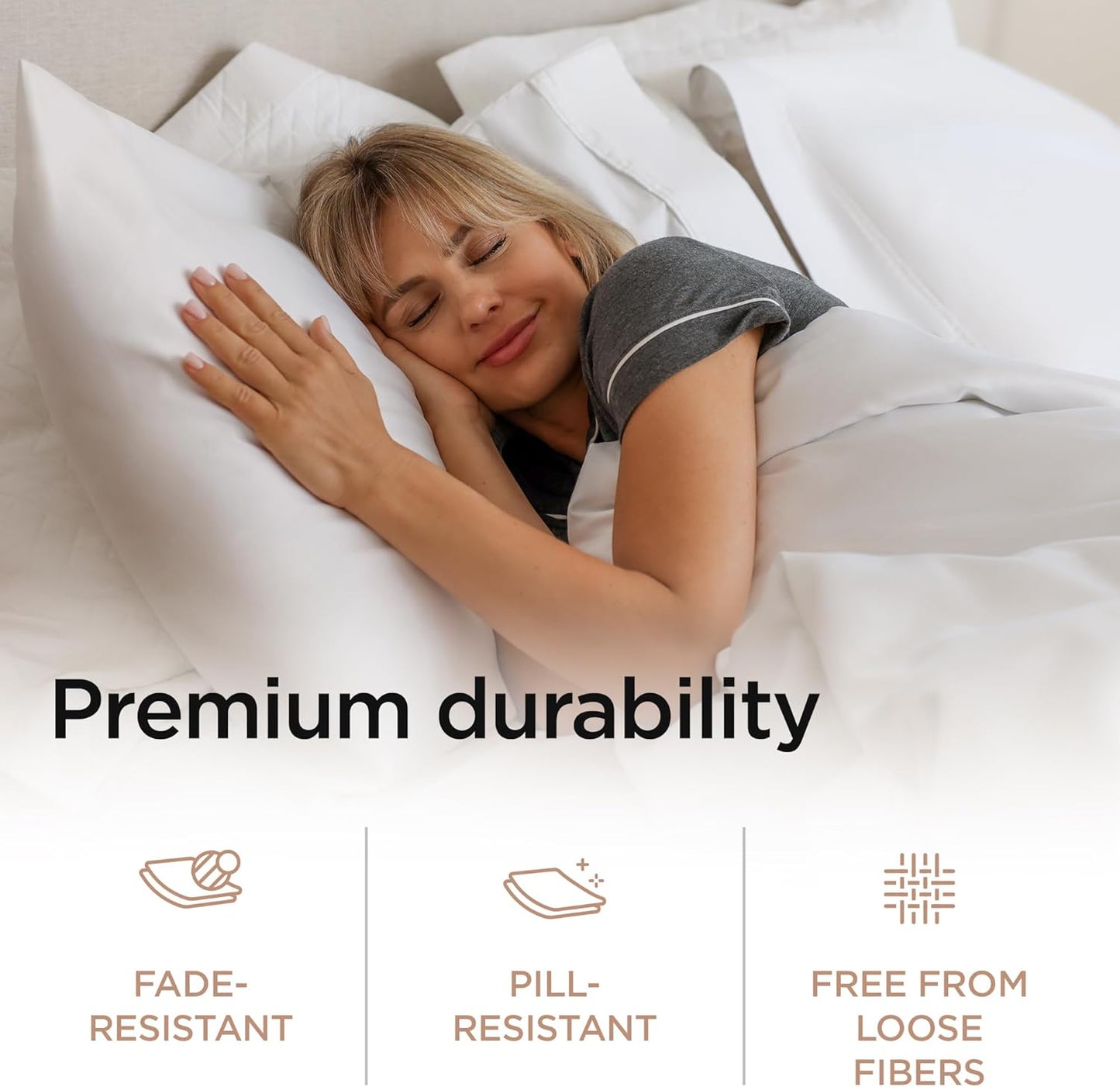 Threadmill Supima Cotton Sheets Queen | 656 Thread Count Queen Sheets for Queen Mattress | 4 Piece Luxury Bed Sheet | Sateen Weave Hotel Quality Sheet with Elasticized Deep Pocket| White Sheet