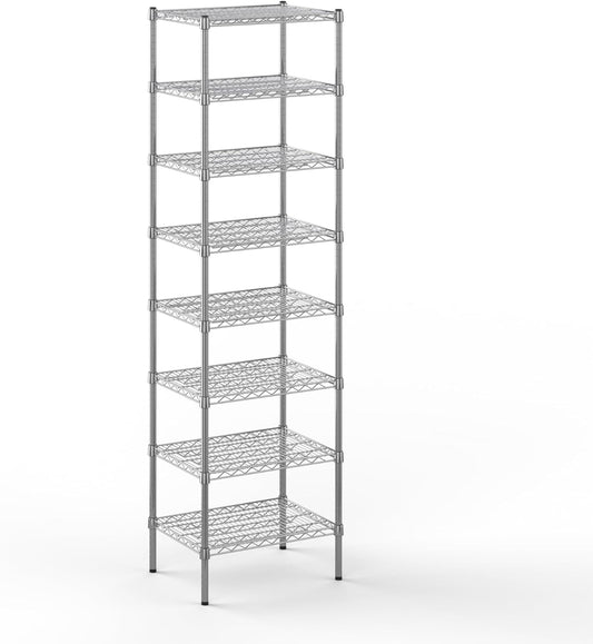 18" Deep x 24" Wide x 86" Height Wire Shelving Kit | 8-Tier | NSF Commercial Storage Rack Unit