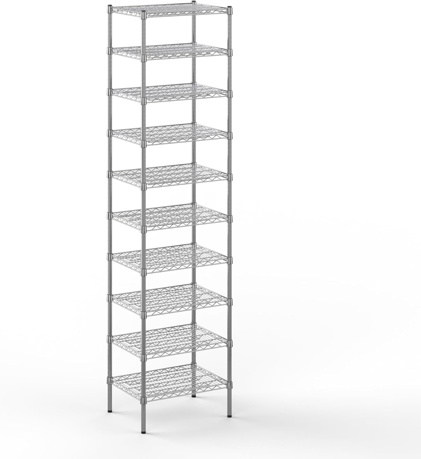 18" Deep x 24" Wide x 96" Height Wire Shelving Kit | 10-Tier | NSF Commercial Storage Rack Unit