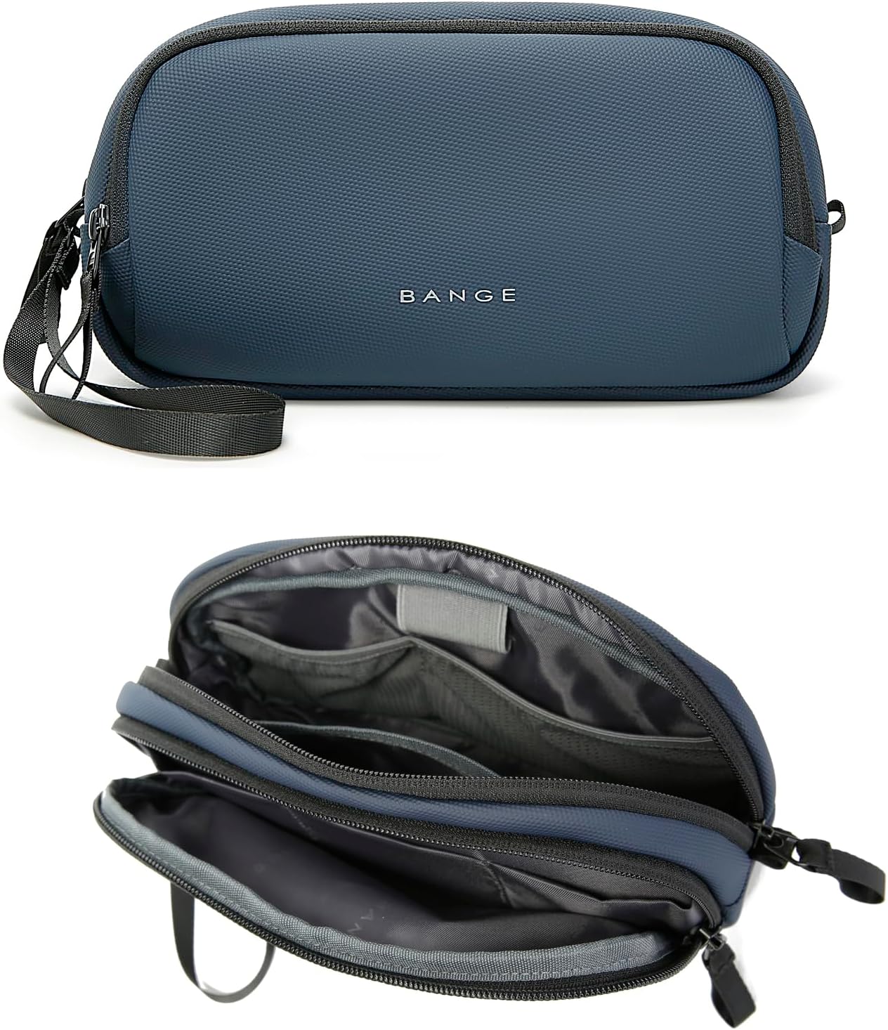 BANGE Cable Organizer Pouch， Travel Water Resistant Tech Accessories Bag Carry Storage，Electronic Organizer Accessory Case for Charger, Cables, Power Bank