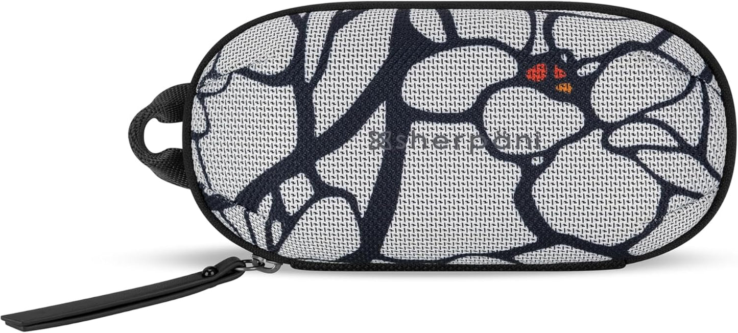 Sherpani Mini Co-Pilot, Travel Cable Bag, Cord Storage Organizer, Small Tech Pouch, Accessory Carrying Case, Travel Gift for Women (Sakura)