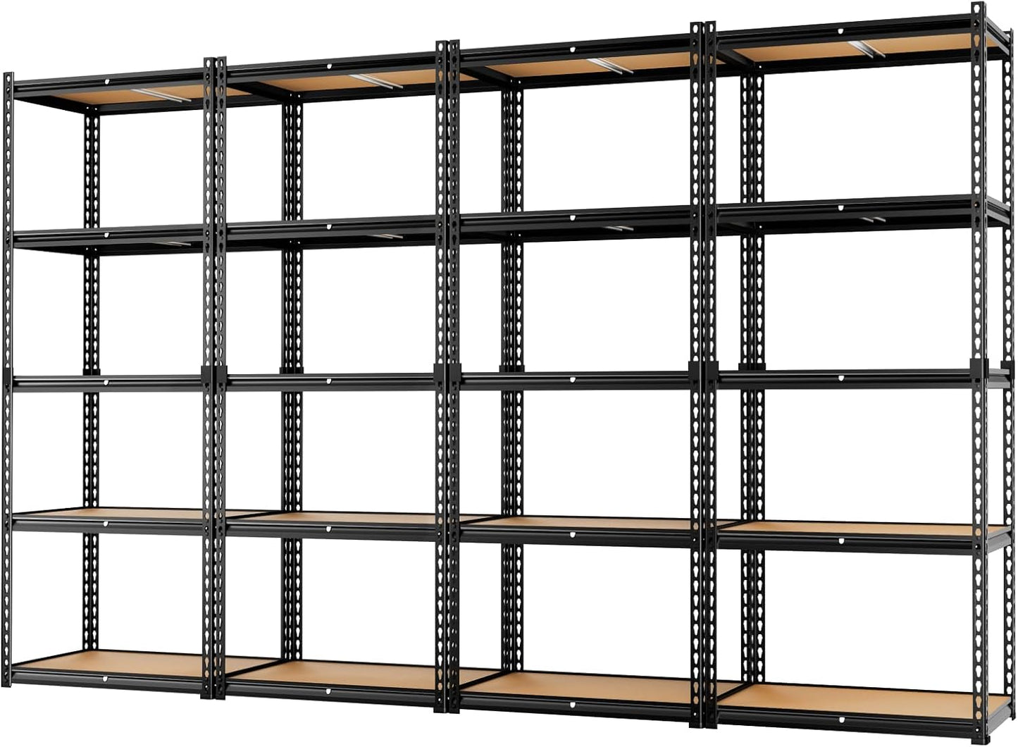 LEVELEVE 5-Tier Heavy Duty Storage Shelving Unit, 2020 lbs Capacity, Adjustable Metal Utility Shelf, 35" L x 16" W x 73" H for Garage, Kitchen, Pantry, Basement, Bathroom, Laundry,4 Pack