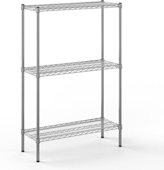 14" Deep x 36" Wide x 54" Height Wire Shelving Kit | 3-Tier | NSF Commercial Storage Rack Unit