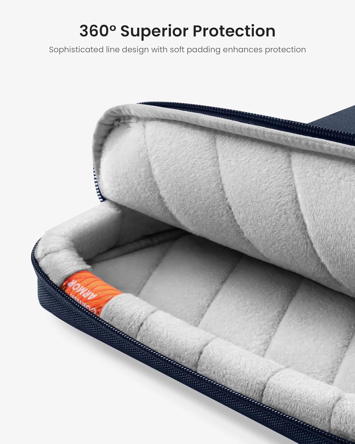 tomtoc Laptop Shoulder Bag for 2025 14 Inch MacBook Pro M5/M4/M3/M2/M1 Pro/Max 2025-2021, 13.5-14.4 Surface Laptop 7/6/Studio 2, Surface Book 3, 360 Protective Case Fit Asus VivoBook