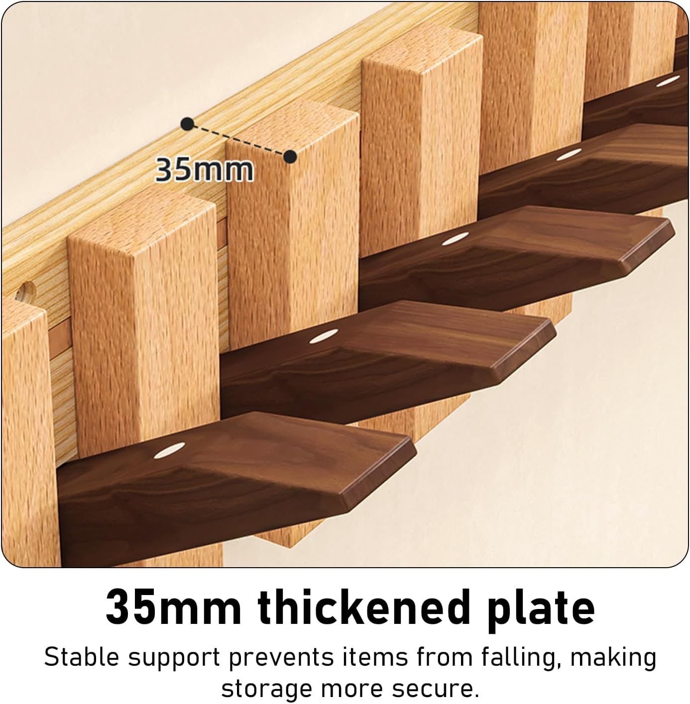 Wooden Wall Hooks,Beech Wood Coat Rack with Magnetic Closure with 4 Hooks, 45° Angle Rust-Proof Entryway Hooks for Sturdy Hanging, Eco-Friendly Finish for Hallway, Bedroom, Bathroom