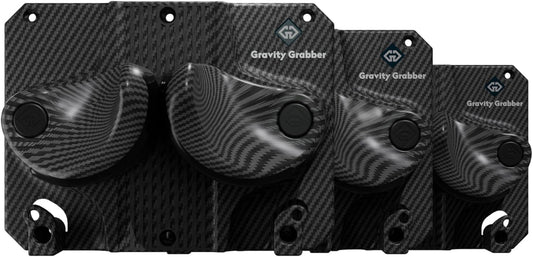 Gravity Grabber - Ultimate Ski & Snowboard Wall Rack | Secure, Non-Slip Storage | Fits Any Ski/Board | Garage Organization | Ski Storage Rack | Snowboard Storage Rack | Winter Gear Organizer | 3 Pck