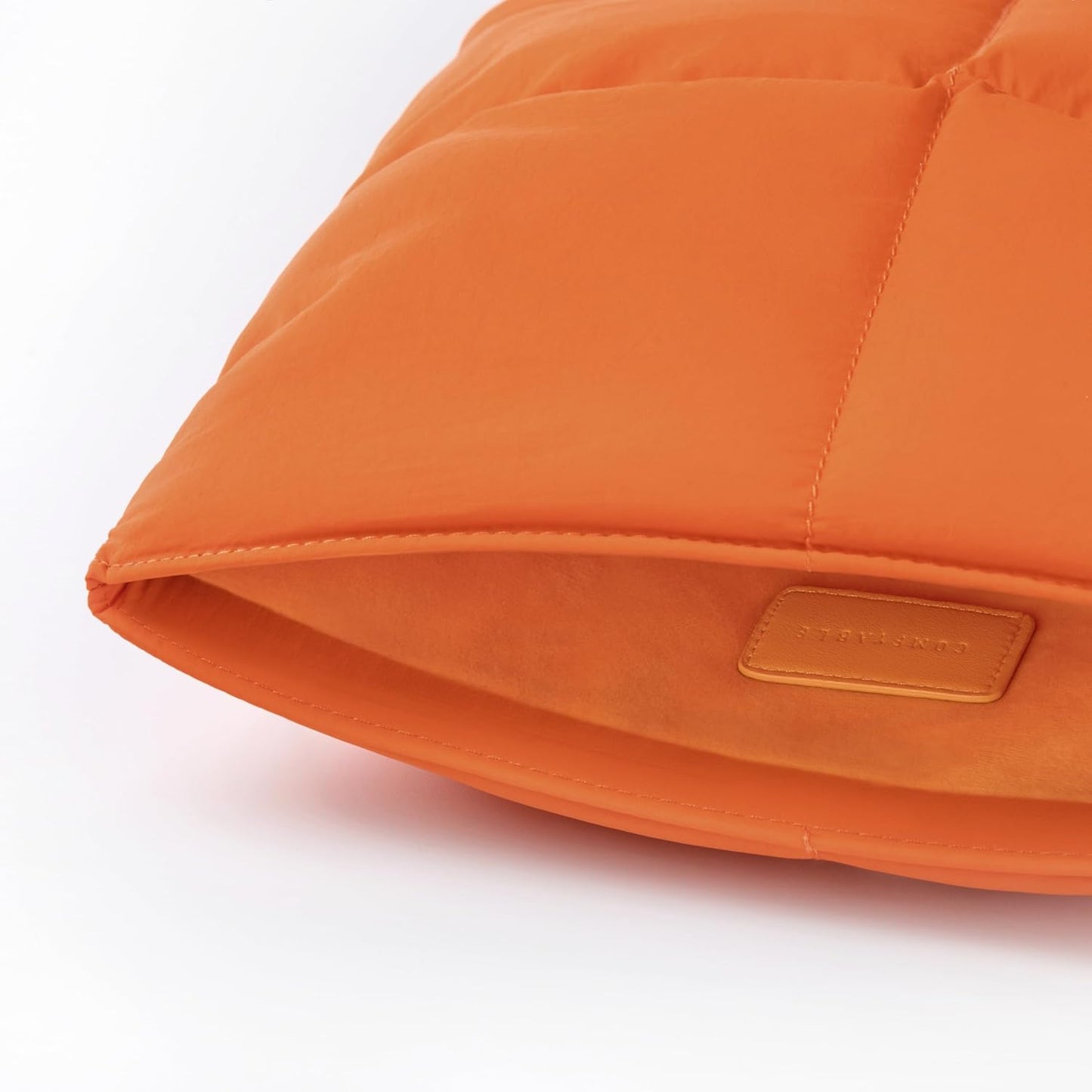 Comfyable Puffy Laptop Sleeve 13 Inch 14 Inch, Quilted Puffer Laptop Carrying Case, Pillow Case Compatible with MacBook Air M4 2025 M3 M2 M1, MacBook Pro M5 M4 Pro/Max, Orange