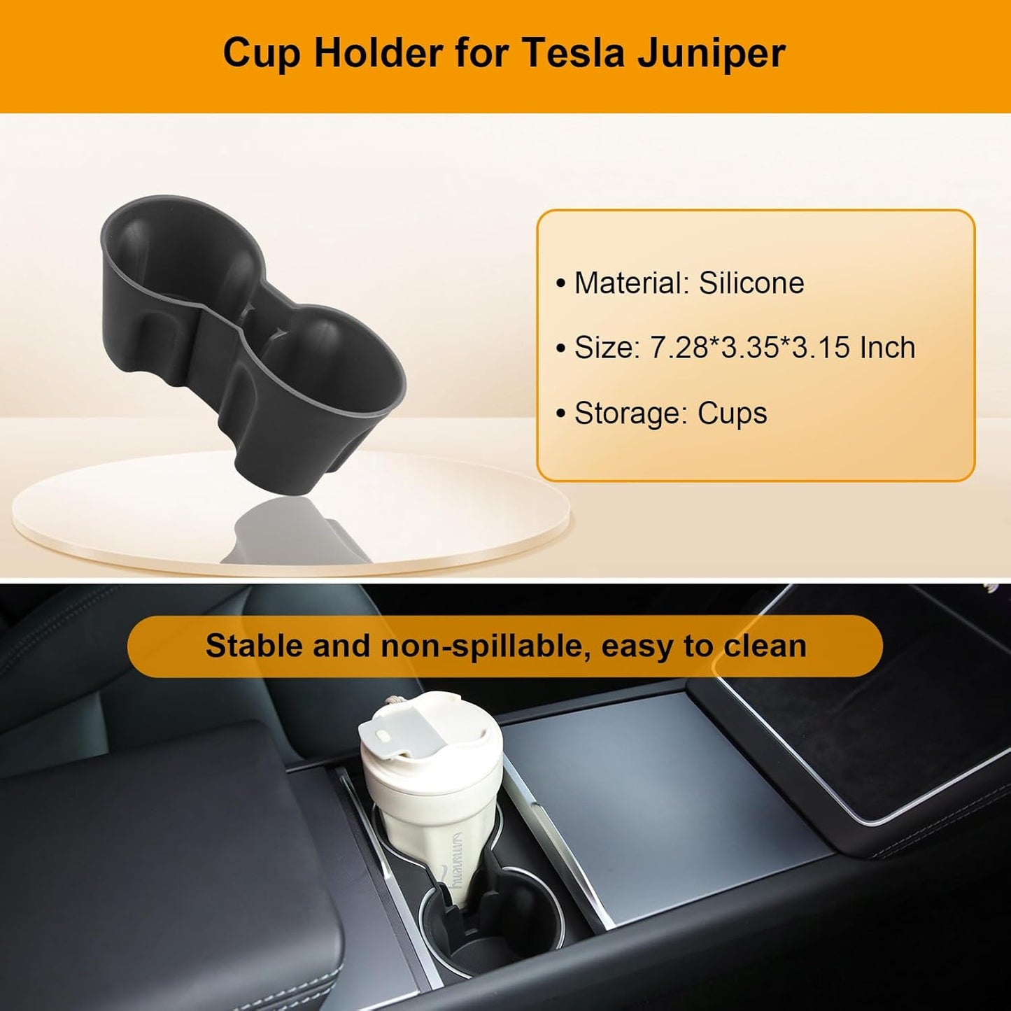 5PCS Center Console Organizer Tray for Tesla Model Y Juniper 2025 2026 Accessories Underseat Armrest Storage Cup Holder Hidden Compartment for Family Travel Kids Daily Commute Road Trips