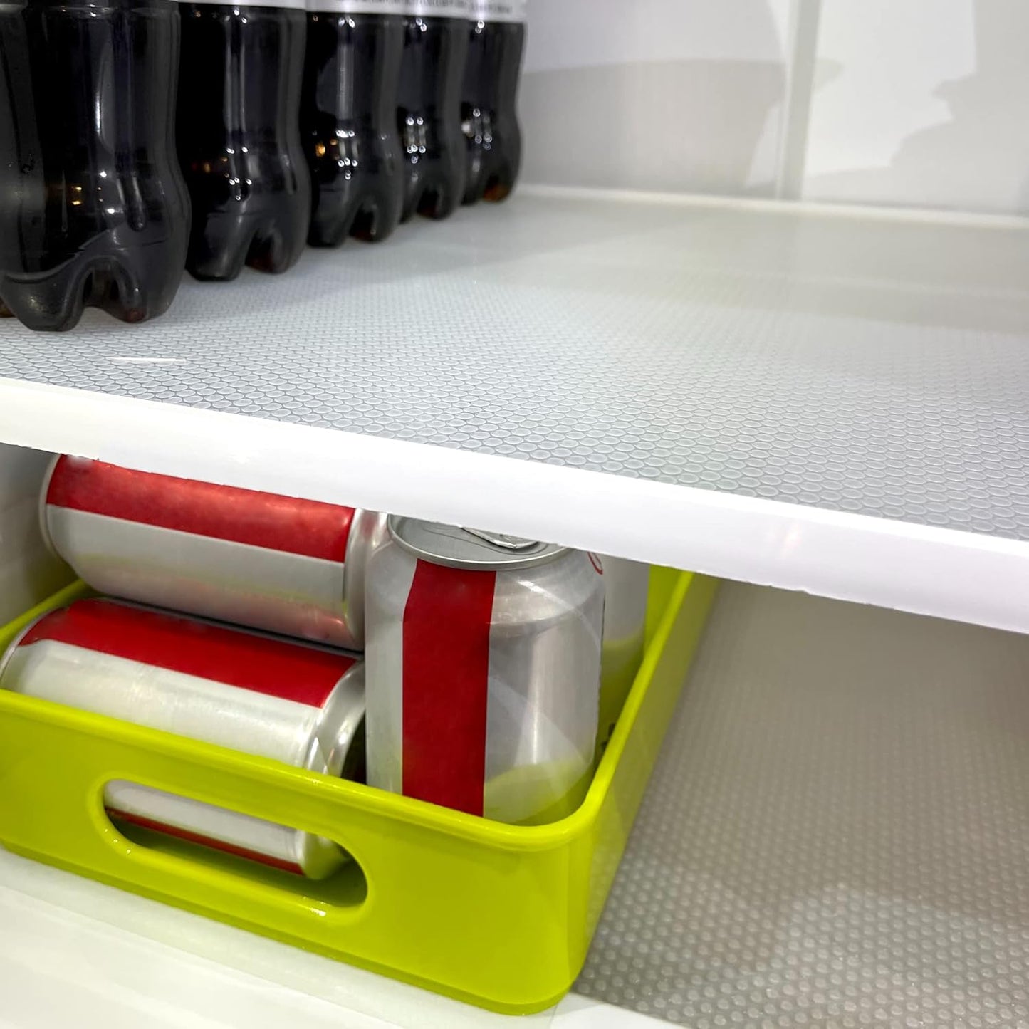 Cabinet Liners Non Adhesive Clear Kitchen Drawer Shelf Liner, 24 in x 20 FT Non Slip Waterproof Fridge Mat for Refrigerator, Dresser, Wire Shelf, Toolbox, Cupboard, Pantry, Storage and Desk