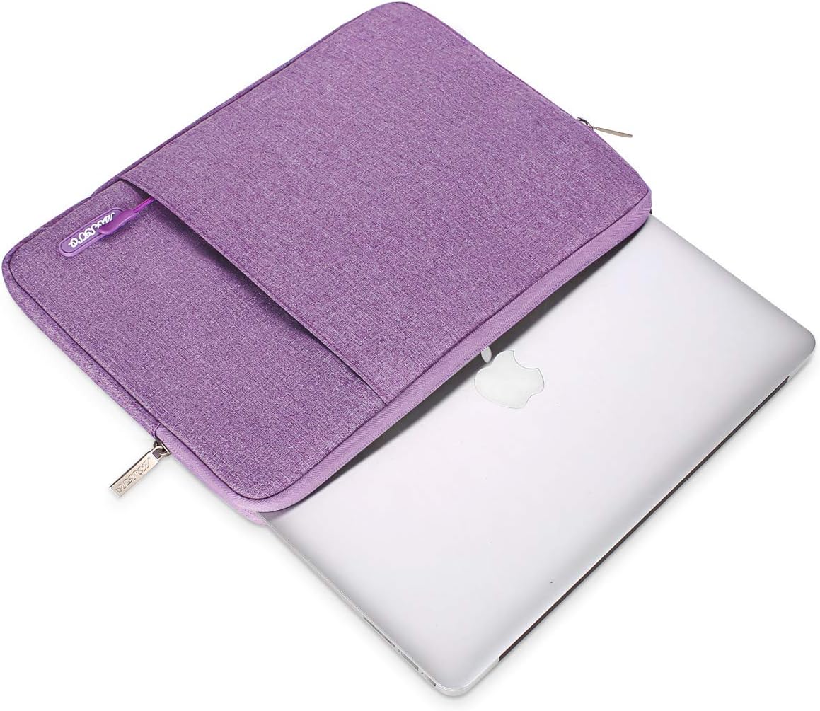 MOSISO Laptop Case 14 inch, 14 inch Laptop Sleeve Compatible with HP Lenovo Dell ASUS Acer, HP Stream, Dell Latitude, Lenovo IdeaPad, Polyester Vertical Computer Sleeve Bag with Pocket, Ultra Violet