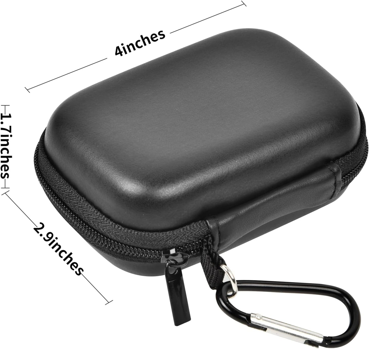 Carrying Case for Crucial X10/ X9 Pro 8TB/ 6TB/ 4TB Portable SSD, 2TB/ 1TB External Solid State Drive Hard Storage Holder Bag with Mesh Pocket Fits for USB-C Cable (Box Only)