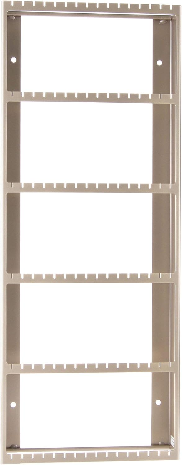 Angelynn's Wall Mounted Big Earring Holder Organizer Display Women Long Post Stud Large Dangle Hoop Pierced Earrings, Hanging Closet Jewelry Storage Rack, Jennifer Satin Nickel Silver 9"x23"