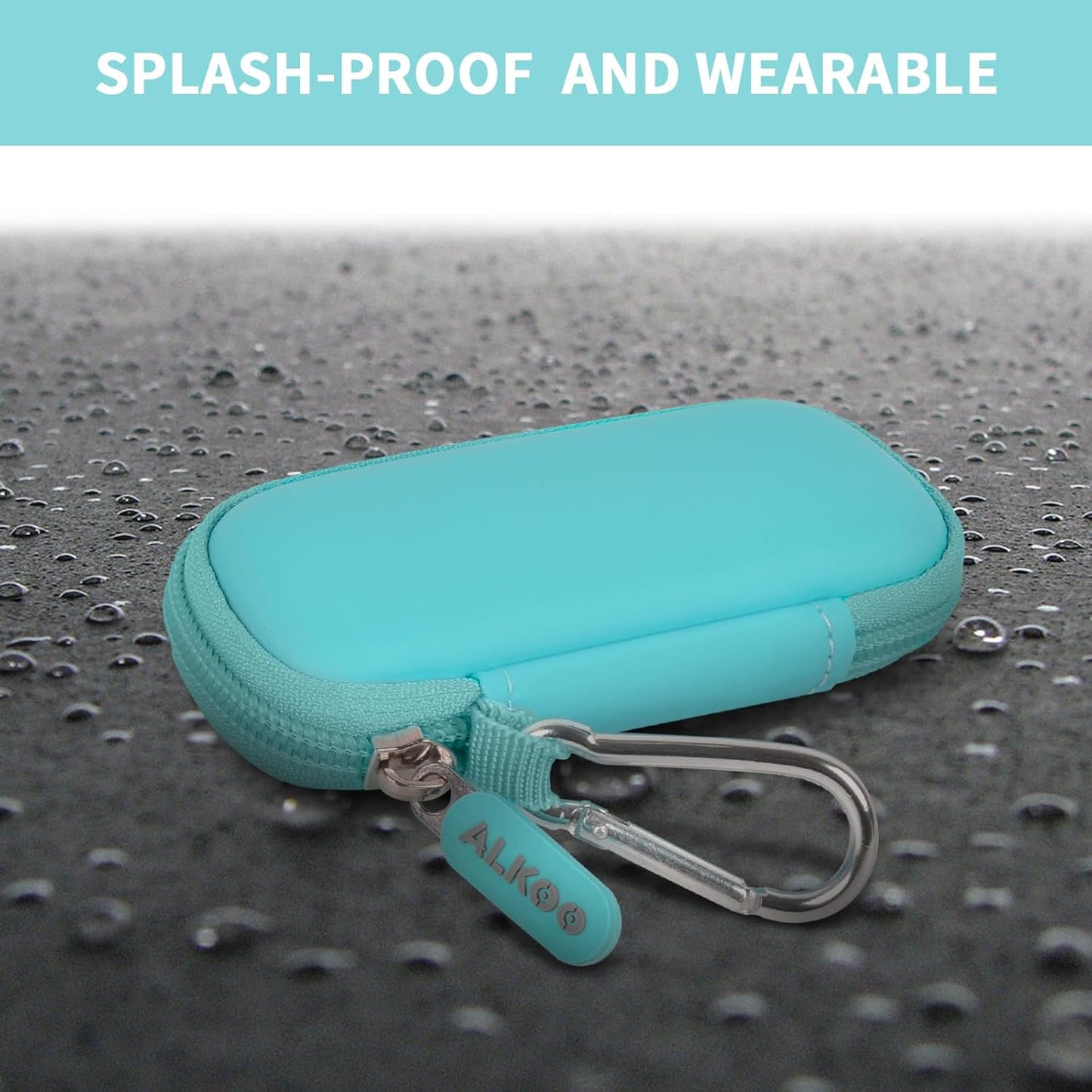 USB Flash Drive Case, SD Card Holder Compatible with Thumb Drive, Memory Cards, SDXC SDHC Storage Bag, Electronic Accessories Organizer for SanDisk for Samsung for Inland (Mint)