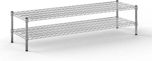 18" Deep x 60" Wide x 14" Height Wire Shelving Kit | 2-Tier | NSF Commercial Storage Rack Unit