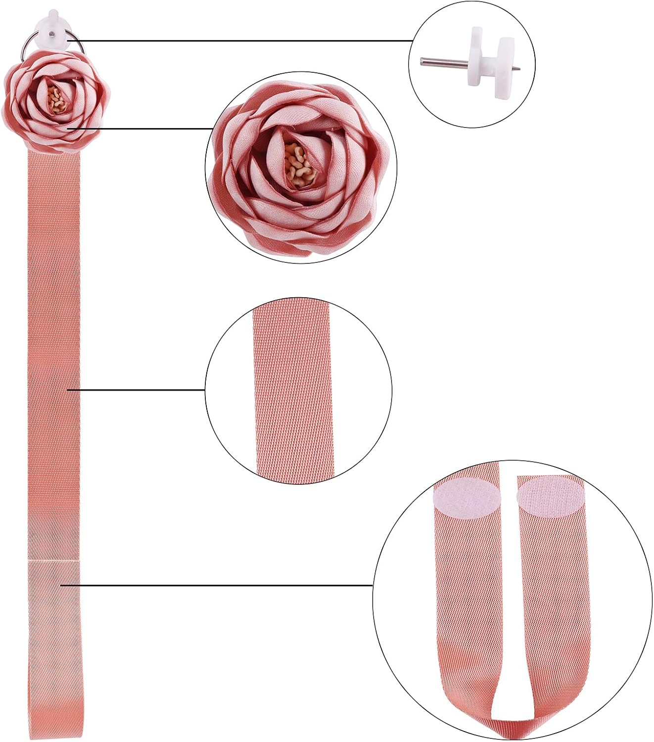 6PCS Bow Holder Hair Bow Organizer,Baby Decorative Hair Accessories Organizer,Flower Hair Clips Storage Bow Holder for Girls Hair Bows,Room Nursery Wall Hanging Decors (hua-6-B) (hua-6-B) (hua-6-F)