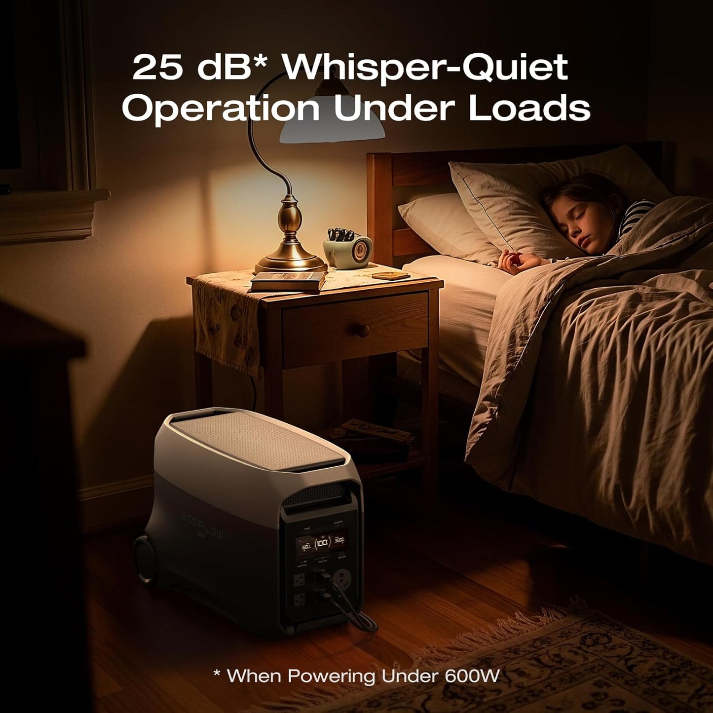 EF ECOFLOW DELTA 3 Ultra Portable Power Station with AC Cable, 3600W (Surge 7200W) Output Home Power, 3072Wh LiFePO4 Battery, Solar Generator for Home Use, Camping Accessories & RV Backup