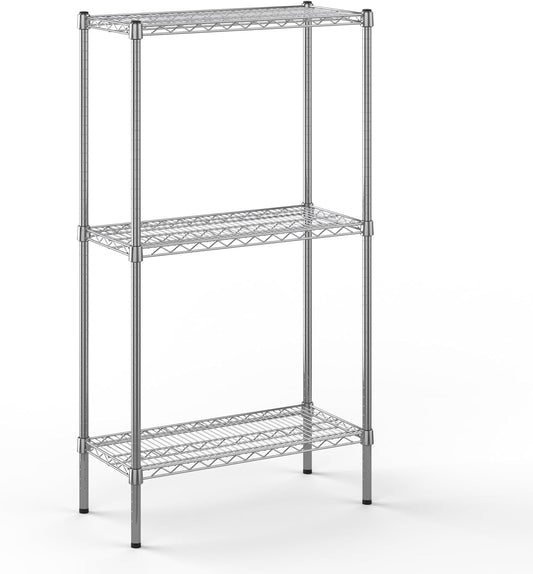 14" Deep x 30" Wide x 54" Height Wire Shelving Kit | 3-Tier | NSF Commercial Storage Rack Unit