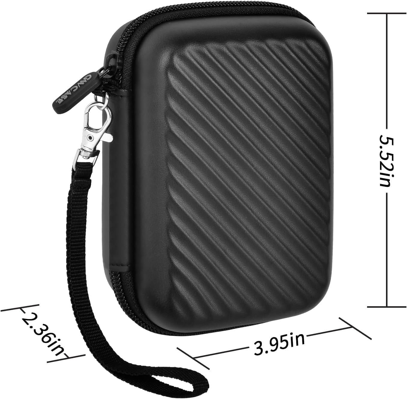 External Hard Drive Case Compatible with Seagate 1TB 2TB 4TB /for UnionSine/for Toshiba/for WD Elements Portable HDD SSD Solid State Hard Drive, SD Cards & USB Drives Holder Organizer (Box Only)