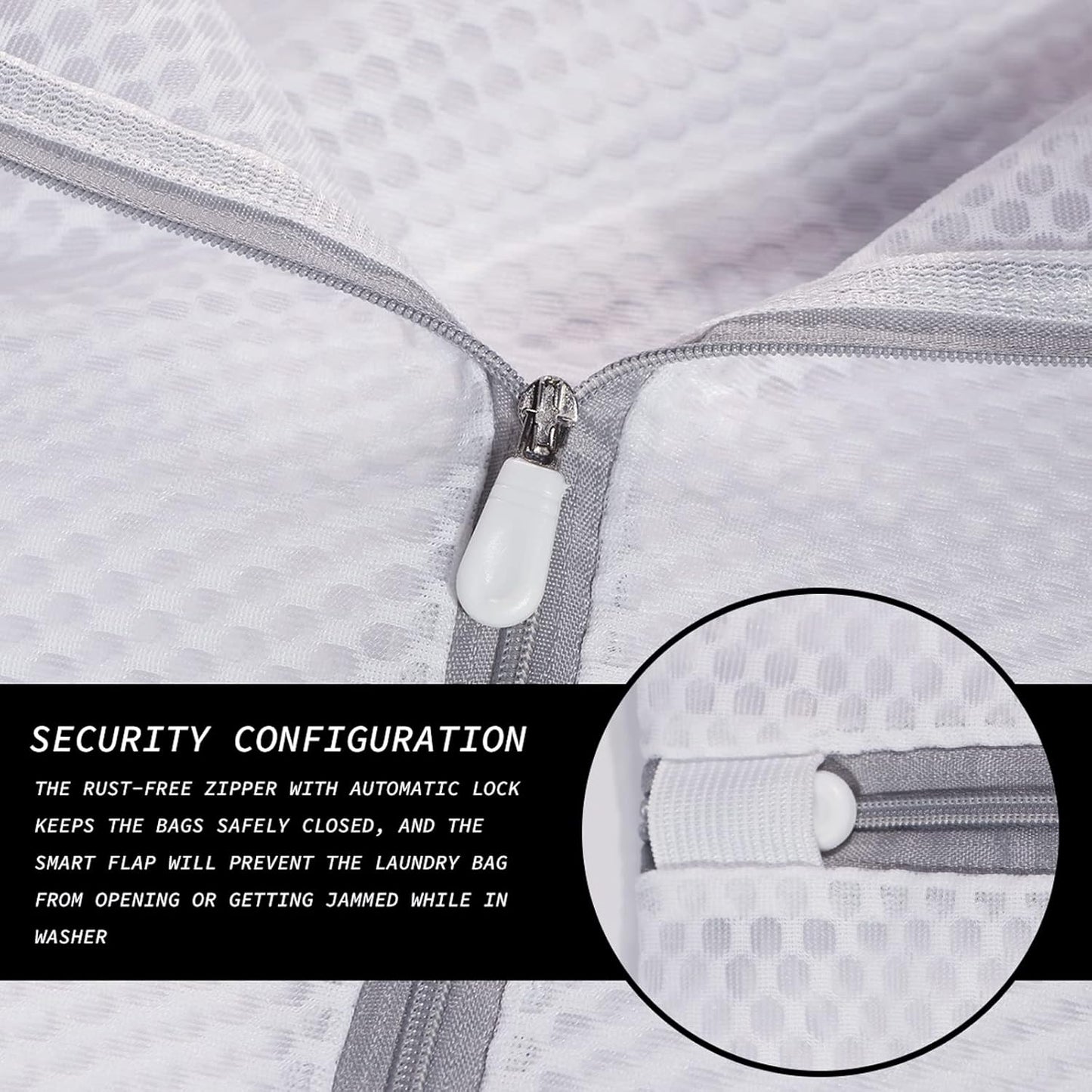 Extra Large Honeycomb Mesh Laundry Bag125gsm Net Fabric Durable and Reusable Delicate Wash Bag,Travel Organization Bag for Lingerie,Clothes,Jeans,Bath Towel,Sock (Set of 4(2L+2XL))