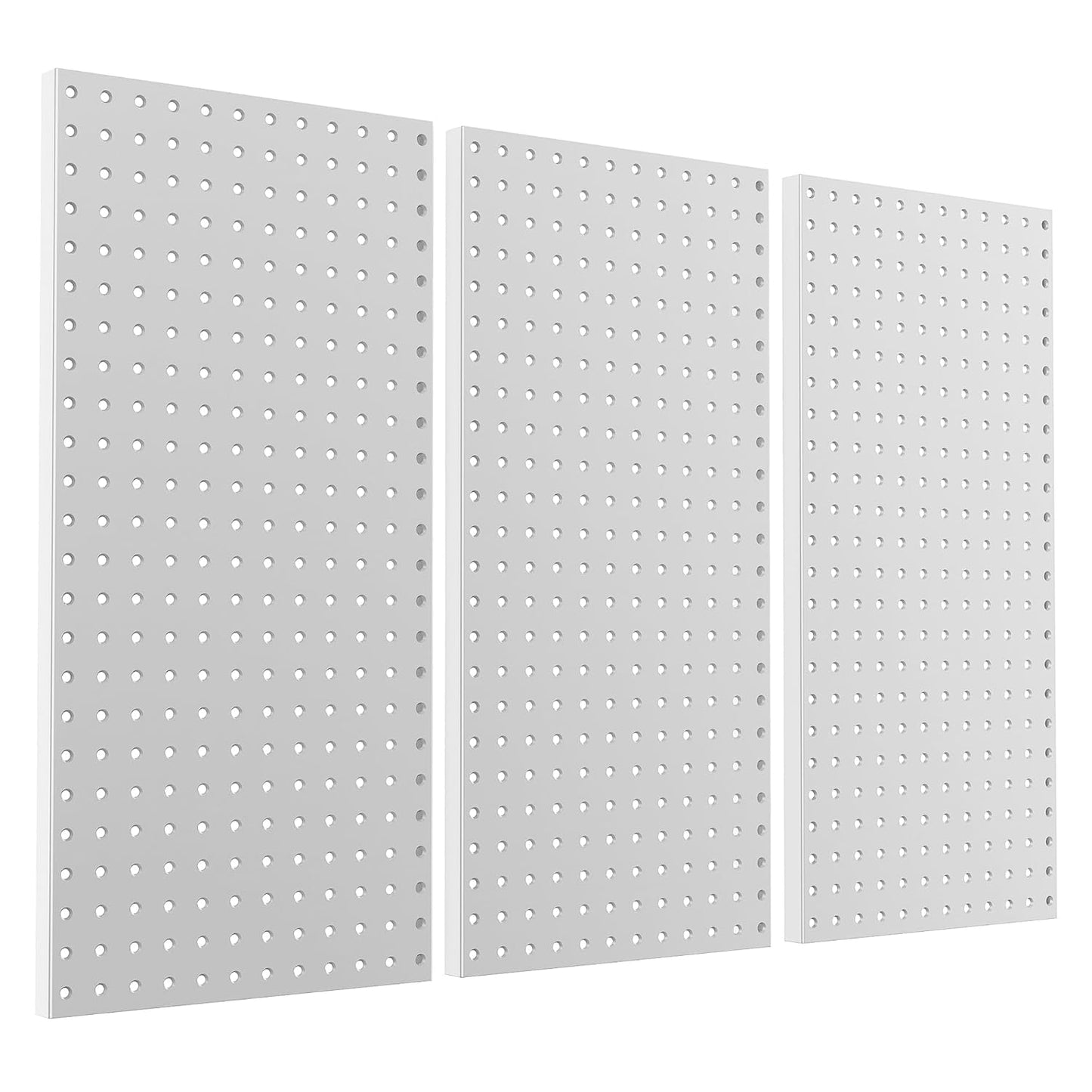 Pegboard Smith Metal Pegboard Panels 12" x 24", 3 Pack Grey Wall Mounted Tool Organizer Boards, Heavy Duty Tool Storage Peg Board for Garage, Workbench, Office, Fits 1/4" Peg Hooks