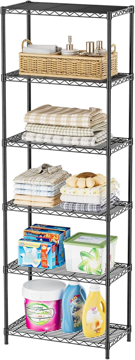 SINGAYE Shelf Closet Wire Shelving：Adjustable Metal Unit for Laundry Room Organization Bathroom Kitchen Home Storage Pantry Rack Shelves