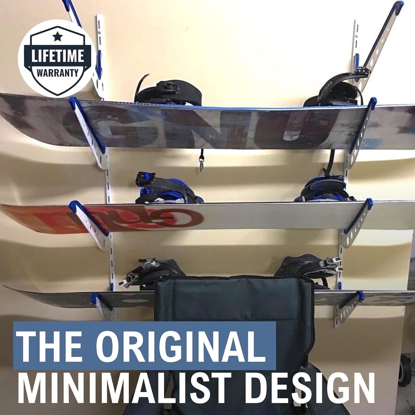 StoreYourBoard Snowboard Multi Wall Storage Rack, Home and Garage Mount