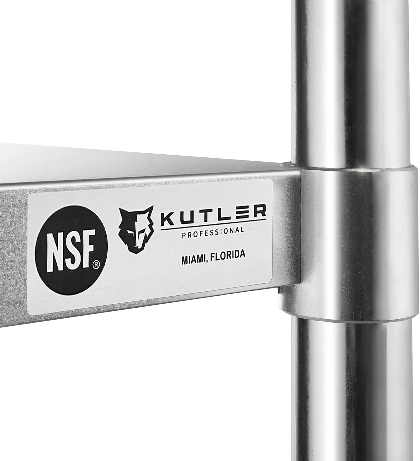 KUTLER Stainless Steel Table 24 x 12 Inches, NSF Heavy Duty Commercial Kitchen Prep and Work Table with Undershelf for Restaurant, Hotel, Home