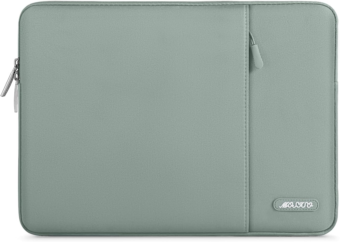 MOSISO Laptop Case 14 inch, 14 inch Laptop Sleeve Compatible with HP Lenovo Dell ASUS Acer, HP Stream, Dell Latitude, Lenovo IdeaPad, Polyester Vertical Computer Sleeve Bag with Pocket, Antique Green