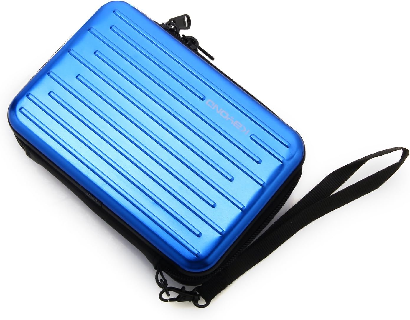 KAYOND Anti-Shock Silver Aluminium Carry Travel Protective Storage Case Bag for 2.5" Inch Portable External Hard Drive HDD USB 2.0/3.0 (Blue)