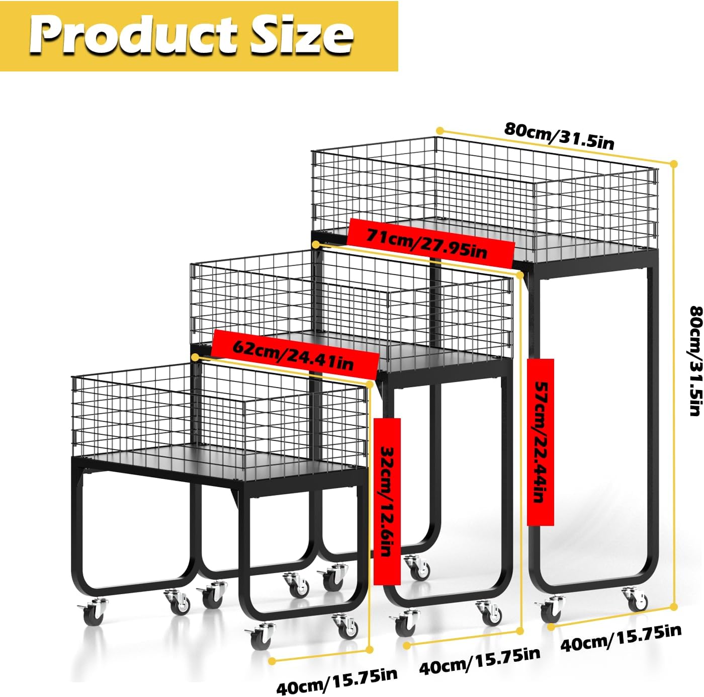 Ball Storage - Basketball Cart With Wheels Garage Volleyball Storage Sport Equipment Holder Organizer For Indoor Outdoor,Metal Storage Rack For Playgroup,Gym And School