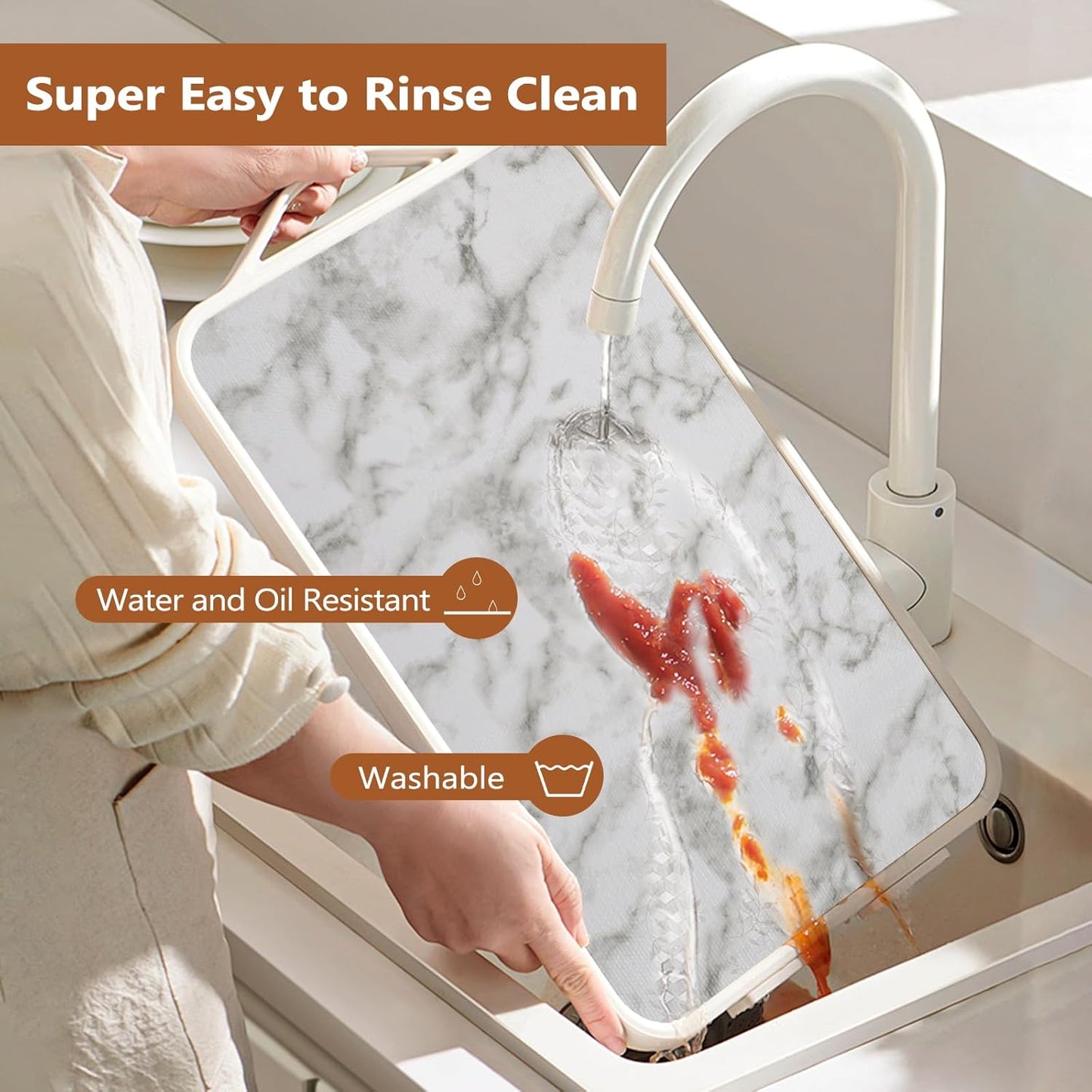 Drawer and Shelf Liner for Kitchen Cabinets, 11.8" x 20FT Non-Adhesive Strong Grip Thickened Cabinet Liners for Shelves, Non-Slip Mats Shelving Paper Protect Cupboard, Dresser, Pantry | Marble