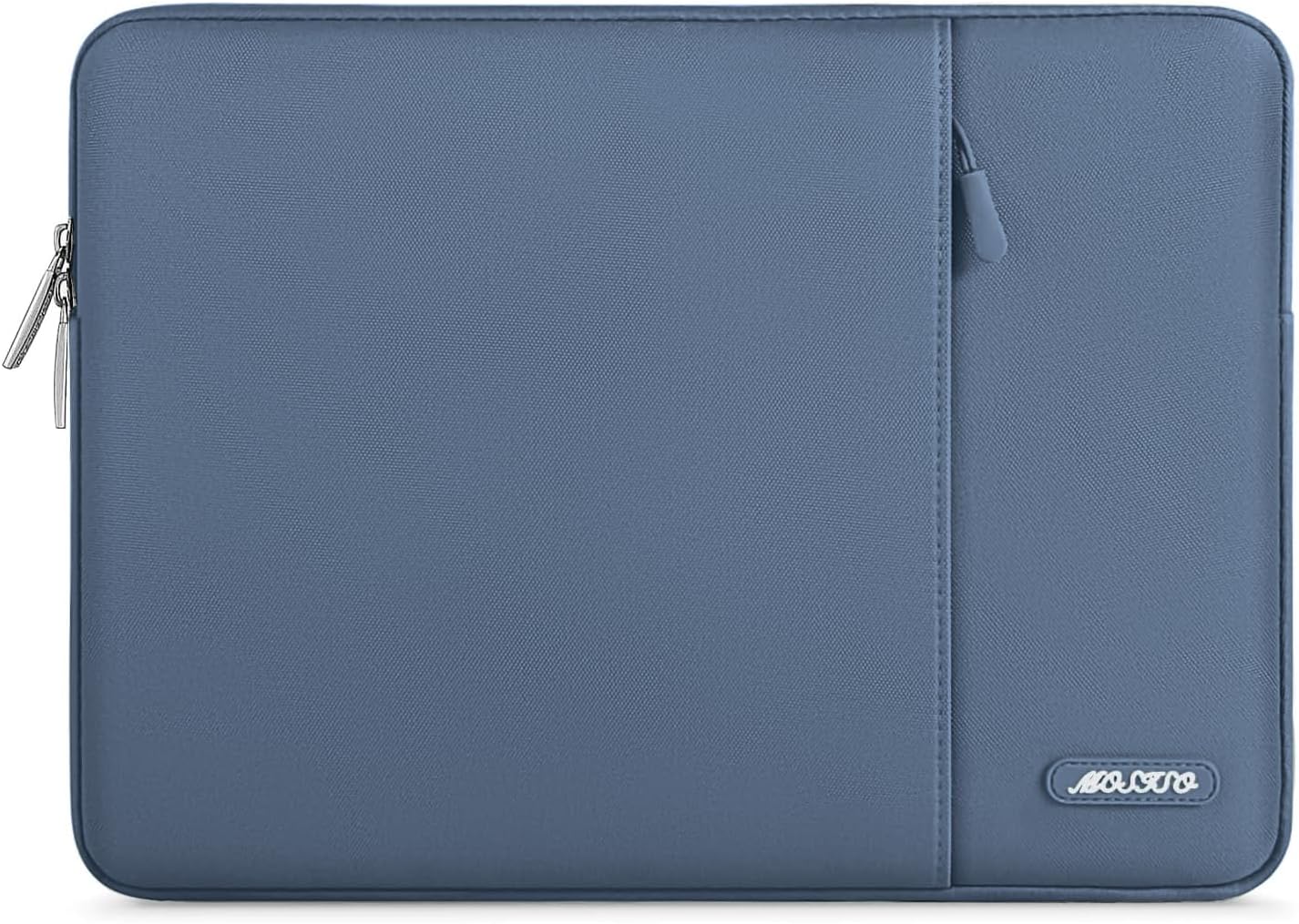 MOSISO Laptop Case 14 inch, 14 inch Laptop Sleeve Compatible with HP Lenovo Dell ASUS Acer, HP Stream, Dell Latitude, Lenovo IdeaPad, Polyester Vertical Computer Sleeve Bag with Pocket, Steel Blue