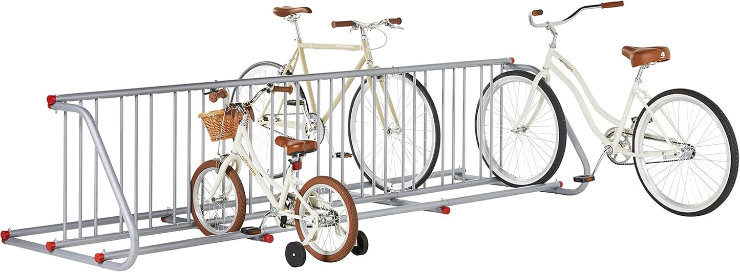 Retrospec Commercial Grid Bike Rack - Single & Double Sided - Bicycle Storage Stand for Garages, Stores, Schools & Universities Power Coated Steel