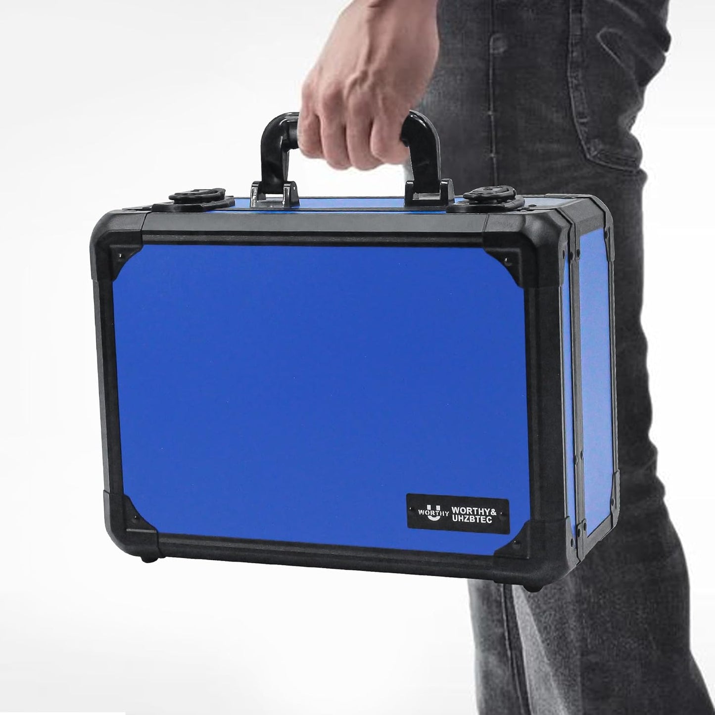 Graded Card Storage Box; Durable Sports, PSA Card Storage Case- Trading Card Storage Box - PSA Slab Case For Top Loaders (BLUE, 14.17x11.2x7 inches)